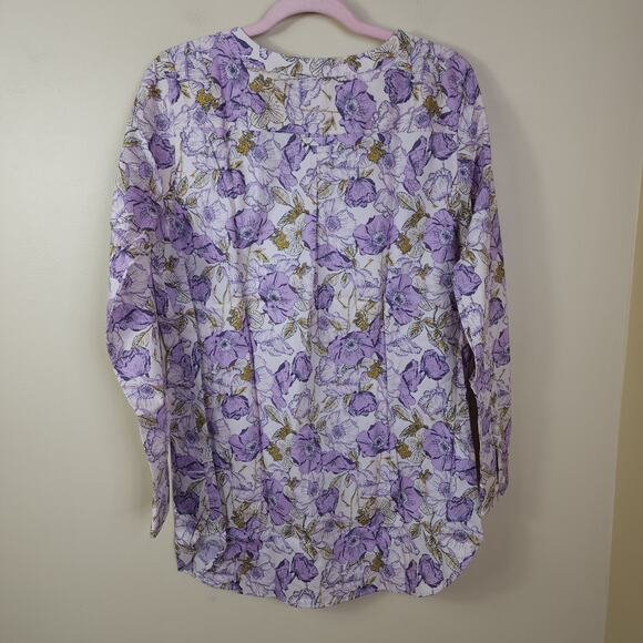 Duluth Wrinklefighter Tunic in Pink Floral Size M - Picture 6 of 9